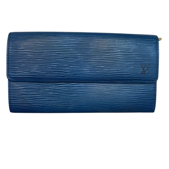 Louis Vuitton Sarah wallet blue epi leather - Picture 1 of 2